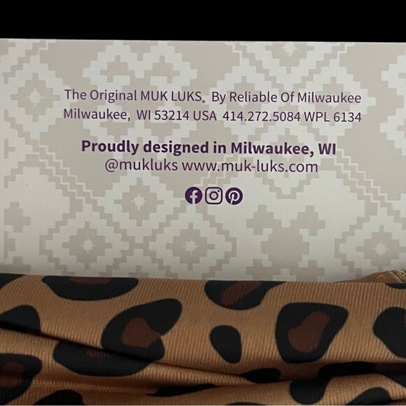 MUK LUKS Multi-Use Mask Leopard Pack-2 Masks - Picture 4 of 6